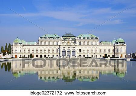 "Schloss Belvedere Palace and fountain with its reflection, Vienna, Austria, Europe" View Large Photo Image Stock Image - "Schloss Belvedere Palace and fountain with its reflection, Vienna, Austria, Europe". Fotosearch