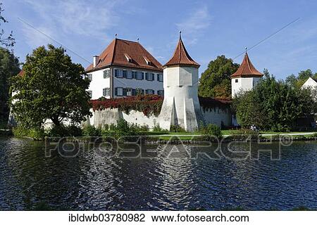 Stock Image - "Schloss Blutenburg Castle, Munich, Upper Bavaria, Bavaria, Germany, Europe". Fotosearch
