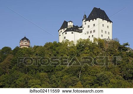 Schloss Burgk Castle, Thuringia, Germany, Europe, PublicGround, Europe View Large Photo Image Stock Photo - Schloss Burgk Castle, Thuringia, Germany, Europe, PublicGround, Europe. Fotosearch