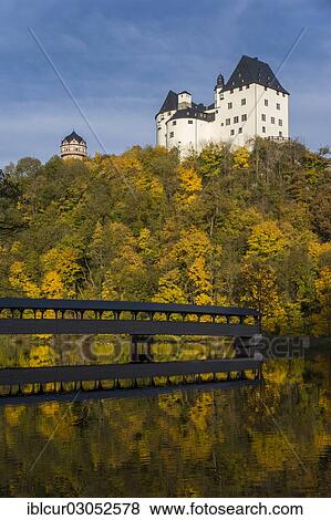 "Schloss Burgk Castle with a wooden bridge, Burgk, Saaletal, Thuringia, Germany, Europe" View Large Photo Image Stock Photo - "Schloss Burgk Castle with a wooden bridge, Burgk, Saaletal, Thuringia, Germany, Europe". Fotosearch