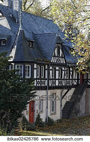 "Schloss Eller castle, half-timbered building in the husbandry yard, Duesseldorf, North Rhine-Westphalia, Germany, Europe" View Large Photo Image Stock Photograph - "Schloss Eller castle, half-timbered building in the husbandry yard, Duesseldorf, North Rhine-Westphalia, Germany, Europe". Fotosearch