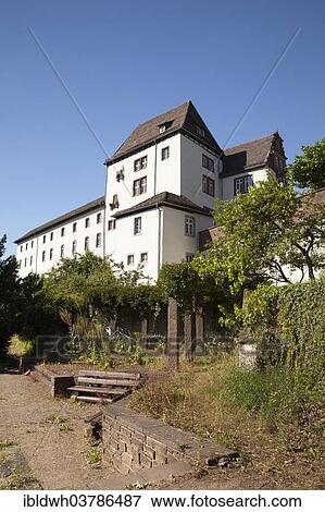 Stock Photo - "Schloss Furstenberg castle, Furstenberg, Weser Uplands, Lower Saxony, Germany, Europe". Fotosearch
