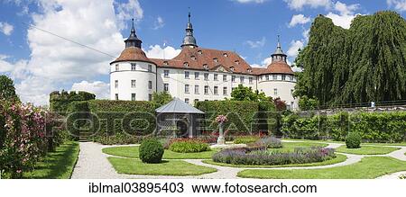 Stock Image - "Schloss Hohenlohe Castle, Langenburg, Hohenloher Land, Baden-Wurttemberg, Germany, Europe". Fotosearch