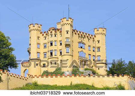 "Schloss Hohenschwangau Castle, Schwangau, Ostallgau, Allgau, Schwabia, Bavaria, Germany, Europe" View Large Photo Image Stock Photo - "Schloss Hohenschwangau Castle, Schwangau, Ostallgau, Allgau, Schwabia, Bavaria, Germany, Europe". Fotosearch