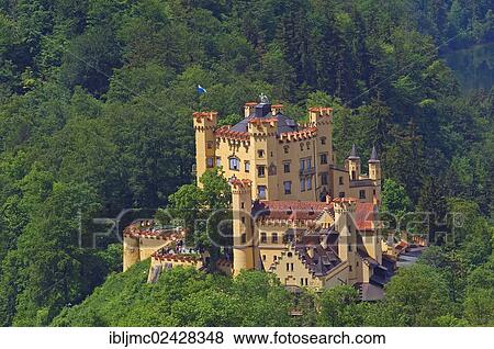 "Schloss Hohenschwangau castle, Fuessen, Allgaeu, Romantic Road, Romantische Strasse, Bavaria, Germany, Europe" View Large Photo Image Stock Photo - "Schloss Hohenschwangau castle, Fuessen, Allgaeu, Romantic Road, Romantische Strasse, Bavaria, Germany, Europe". Fotosearch