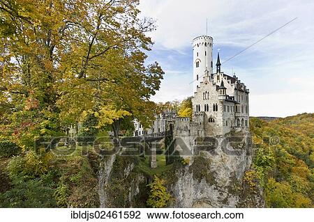"Schloss Lichtenstein Castle, Honau, Swabian Alb, Baden-Wuerttemberg, Germany, Europe" View Large Photo Image Stock Image - "Schloss Lichtenstein Castle, Honau, Swabian Alb, Baden-Wuerttemberg, Germany, Europe". Fotosearch