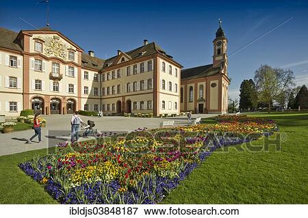 "Schloss Mainau Castle with a colourful flower bed, Mainau, Baden-Wurttemberg, Germany, Europe" View Large Photo Image Stock Photo - "Schloss Mainau Castle with a colourful flower bed, Mainau, Baden-Wurttemberg, Germany, Europe". Fotosearch
