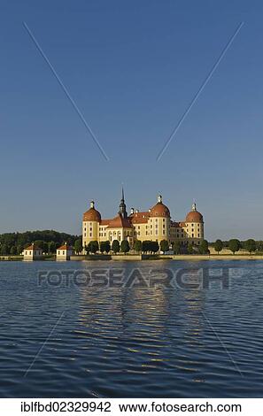 "Schloss Moritzburg"""", a former castle to celebrate hunting, is situated 10 km out of the City Dresden in the middle of beautiful forrests and lakes. Moritzburg, Germany, Europe" View Large Photo Image Stock Image - "Schloss Moritzburg"""", a former castle to celebrate hunting, is situated 10 km out of the City Dresden in the middle of beautiful forrests and lakes. Moritzburg, Germany, Europe". Fotosearch