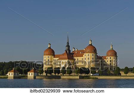 "Schloss Moritzburg"""", a former castle to celebrate hunting, is situated 10 km out of the City Dresden in the middle of beautiful forrests and lakes. Moritzburg, Germany, Europe" View Large Photo Image Stock Photo - "Schloss Moritzburg"""", a former castle to celebrate hunting, is situated 10 km out of the City Dresden in the middle of beautiful forrests and lakes. Moritzburg, Germany, Europe". Fotosearch