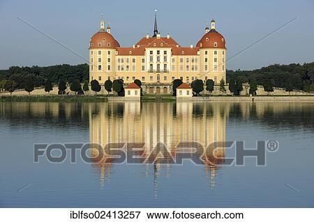 Stock Photo - Schloss Moritzburg Castle, Saxony, Germany, Europe. Fotosearch