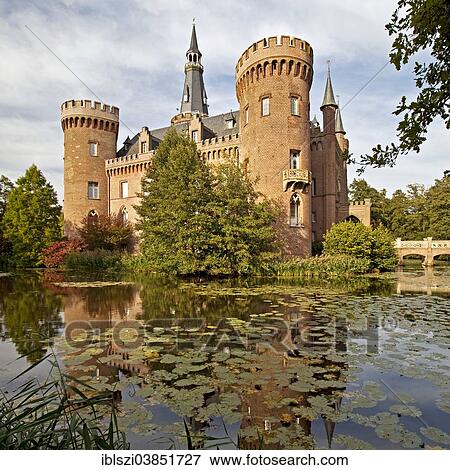 "Schloss Moyland Castle, moated castle, Museum of Modern Art, near Bedburg-Hau, North Rhine-Westphalia, Germany, Europe" View Large Photo Image Stock Photo - "Schloss Moyland Castle, moated castle, Museum of Modern Art, near Bedburg-Hau, North Rhine-Westphalia, Germany, Europe". Fotosearch