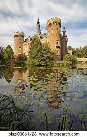 "Schloss Moyland Castle, moated castle, Museum of Modern Art, near Bedburg-Hau, North Rhine-Westphalia, Germany, Europe" View Large Photo Image Stock Photo - "Schloss Moyland Castle, moated castle, Museum of Modern Art, near Bedburg-Hau, North Rhine-Westphalia, Germany, Europe". Fotosearch