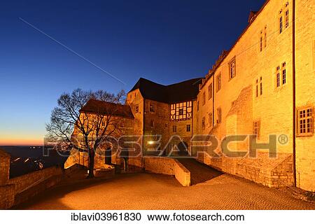 "Schloss Neuenburg Castle at night, Freyburg, Saxony-Anhalt, Germany, Europe" View Large Photo Image Stock Image - "Schloss Neuenburg Castle at night, Freyburg, Saxony-Anhalt, Germany, Europe". Fotosearch