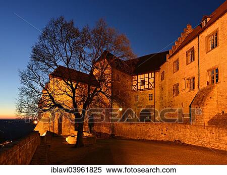 "Schloss Neuenburg Castle at night, Freyburg, Saxony-Anhalt, Germany, Europe" View Large Photo Image Stock Photography - "Schloss Neuenburg Castle at night, Freyburg, Saxony-Anhalt, Germany, Europe". Fotosearch