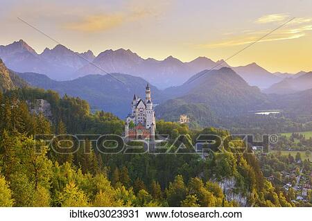 "Schloss Neuschwanstein castle, Allgau, Schwangau, Ostallgau, Allgau, Schwabia, Bavaria, Germany, Europe" View Large Photo Image Stock Image - "Schloss Neuschwanstein castle, Allgau, Schwangau, Ostallgau, Allgau, Schwabia, Bavaria, Germany, Europe". Fotosearch