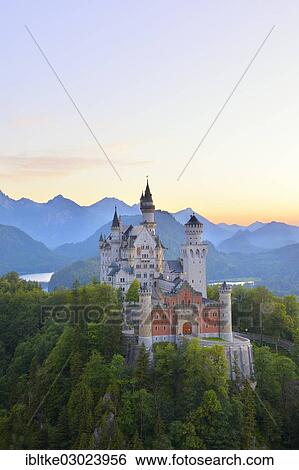 "Schloss Neuschwanstein castle, Allgau, Schwangau, Ostallgau, Allgau, Schwabia, Bavaria, Germany, Europe" View Large Photo Image Stock Photograph - "Schloss Neuschwanstein castle, Allgau, Schwangau, Ostallgau, Allgau, Schwabia, Bavaria, Germany, Europe". Fotosearch