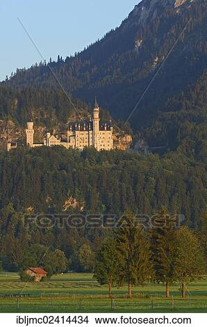 Schloss Neuschwanstein castle, Fuessen, Allgaeu, Romantic Road, Romantische Strasse, Bavaria, Germany, Europe View Large Photo Image Picture - Schloss Neuschwanstein castle, Fuessen, Allgaeu, Romantic Road, Romantische Strasse, Bavaria, Germany, Europe. Fotosearch