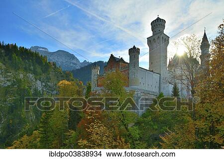 "Schloss Neuschwanstein Castle in autumn, Schwangau, Bavaria, Germany, Europe" View Large Photo Image Picture - "Schloss Neuschwanstein Castle in autumn, Schwangau, Bavaria, Germany, Europe". Fotosearch