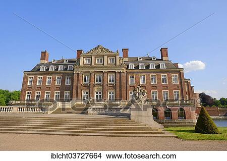 Picture - "Schloss Nordkirchen Palace, a Baroque moated palace, site of the School of Finance NRW, Nordkirchen, Munsterland, Nordrhein-Westfalen, Germany, Europe". Fotosearch
