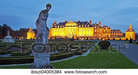 Picture - "Schloss Nordkirchen palace with castle gardens, Nordkirchen, Munsterland, North Rhine-Westphalia, Germany, Europe". Fotosearch