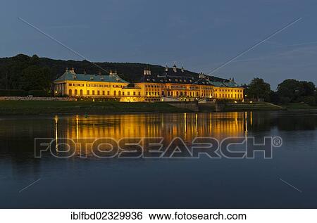 "Schloss Pillnitz"""", situated 12 km out of the City at the river Elbe, at night. Dresden, Germany, Europe" View Large Photo Image Stock Photograph - "Schloss Pillnitz"""", situated 12 km out of the City at the river Elbe, at night. Dresden, Germany, Europe". Fotosearch