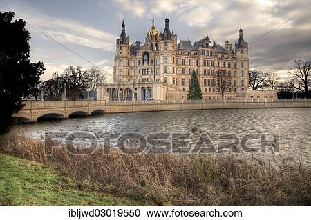 "Schloss Schwerin castle, Schloss, Schwerin, Mecklenburg-Western Pomerania, Germany, Europe" View Large Photo Image Stock Image - "Schloss Schwerin castle, Schloss, Schwerin, Mecklenburg-Western Pomerania, Germany, Europe". Fotosearch