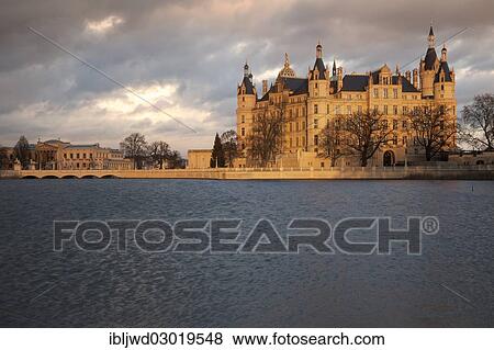 "Schloss Schwerin castle, Schloss, Schwerin, Mecklenburg-Western Pomerania, Germany, Europe" View Large Photo Image Stock Photo - "Schloss Schwerin castle, Schloss, Schwerin, Mecklenburg-Western Pomerania, Germany, Europe". Fotosearch