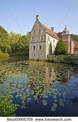 Stock Photography - "Schloss Senden castle, Senden, Munsterland, North Rhine-Westphalia, Germany, Europe". Fotosearch