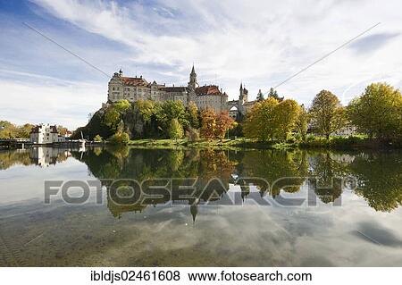 Stock Photo - "Schloss Sigmaringen Castle, Swabian Alb, Baden-Wuerttemberg, Germany, Europe". Fotosearch