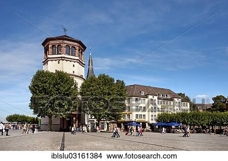 "Schlossturm Tower, Burgplatz square, old town, Dusseldorf, Rhineland, North Rhine-Westphalia, Germany, Europe" View Large Photo Image Picture - "Schlossturm Tower, Burgplatz square, old town, Dusseldorf, Rhineland, North Rhine-Westphalia, Germany, Europe". Fotosearch
