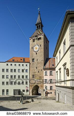 "Schmalzturm tower or Schoner Turm tower, Landsberg am Lech, Upper Bavaria, Bavaria, Germany, Europe" View Large Photo Image Stock Photo - "Schmalzturm tower or Schoner Turm tower, Landsberg am Lech, Upper Bavaria, Bavaria, Germany, Europe". Fotosearch