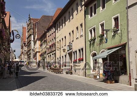 "Schmiedgasse street, historic centre, Rothenburg ob der Tauber, Tauber Valley, Franconia, Bavaria, Germany, Europe" View Large Photo Image Stock Photograph - "Schmiedgasse street, historic centre, Rothenburg ob der Tauber, Tauber Valley, Franconia, Bavaria, Germany, Europe". Fotosearch