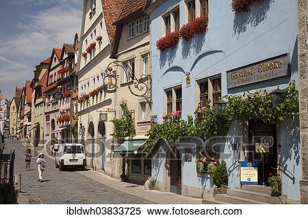 "Schmiedgasse street, historic centre, Rothenburg ob der Tauber, Tauber Valley, Franconia, Bavaria, Germany, Europe" View Large Photo Image Stock Photography - "Schmiedgasse street, historic centre, Rothenburg ob der Tauber, Tauber Valley, Franconia, Bavaria, Germany, Europe". Fotosearch