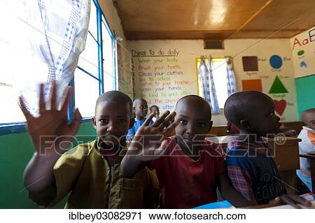 "School children in a small school on the outskirts of Musanze, Musanze, Nordprovinz, Rwanda, Africa" View Large Photo Image Stock Image - "School children in a small school on the outskirts of Musanze, Musanze, Nordprovinz, Rwanda, Africa". Fotosearch