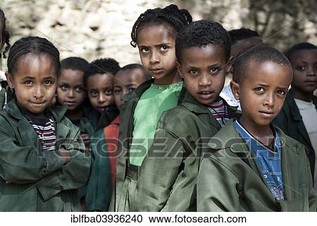 "School children in Gondar, Ethiopia, Africa" View Large Photo Image Stock Image - "School children in Gondar, Ethiopia, Africa". Fotosearch