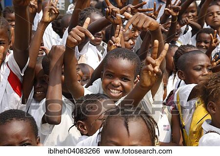 "School children in school uniform, in the schoolyard, Kinshasa, Congo, Africa" View Large Photo Image Stock Photograph - "School children in school uniform, in the schoolyard, Kinshasa, Congo, Africa". Fotosearch