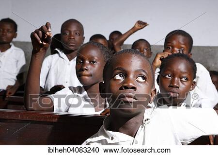 "School children in school uniform during class, Kinshasa, Congo, Africa" View Large Photo Image Stock Image - "School children in school uniform during class, Kinshasa, Congo, Africa". Fotosearch