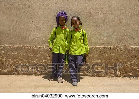 "School girls wearing school uniforms, Asmara, Eritrea, Africa" View Large Photo Image Stock Image - "School girls wearing school uniforms, Asmara, Eritrea, Africa". Fotosearch