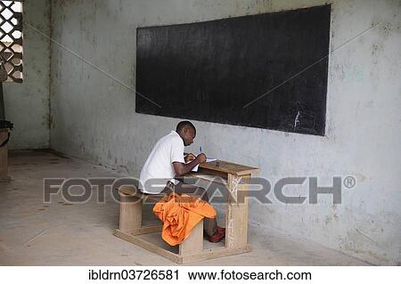 "Schoolboy in a school, Kribi, South Region, Cameroon, Africa" View Large Photo Image Stock Image - "Schoolboy in a school, Kribi, South Region, Cameroon, Africa". Fotosearch