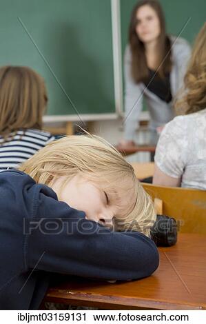 "Schoolboy sleeping in class, Germany, Europe" View Large Photo Image Stock Image - "Schoolboy sleeping in class, Germany, Europe". Fotosearch