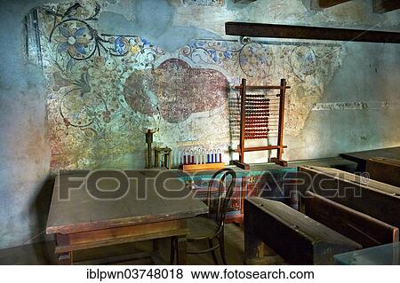 Stock Photo - "Schoolroom in the Saxon fortified church of Prejmer, BraÈ™ov County, Transylvania, Romania, Europe". Fotosearch