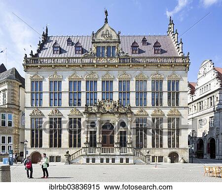 "Schutting building, Haus der Kaufmannschaft or House of Merchants, Chamber of Commerce, Markt square, Bremen, Germany, Europe" View Large Photo Image Stock Photography - "Schutting building, Haus der Kaufmannschaft or House of Merchants, Chamber of Commerce, Markt square, Bremen, Germany, Europe". Fotosearch
