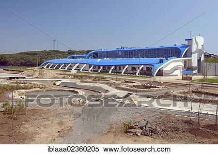 Stock Photography - "Scientific and adaptable complex, construction of the biggest oceanarium in the CIS, Vladivostok, Primorsky Krai, Russia, Europe". Fotosearch