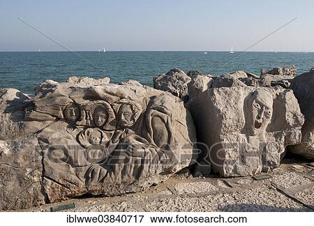 "Scogliera viva, rock relief, Caorle, Adriatic, Venice province, Italy, Europe" View Large Photo Image Stock Photo - "Scogliera viva, rock relief, Caorle, Adriatic, Venice province, Italy, Europe". Fotosearch
