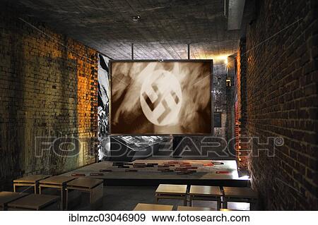 "Screening room at the Congress Hall, permanent exhibition, """"Fascination and Terror"""", Documentation Centre Nazi Party Rally Grounds, Nuremberg, Middle Franconia, Bavaria, Germany, Europe" View Large Photo Image Stock Photo - "Screening room at the Congress Hall, permanent exhibition, """"Fascination and Terror"""", Documentation Centre Nazi Party Rally Grounds, Nuremberg, Middle Franconia, Bavaria, Germany, Europe". Fotosearch