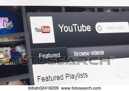 Screenshot of YouTube video sharing website View Large Photo Image Stock Photo - Screenshot of YouTube video sharing website. Fotosearch
