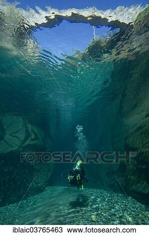 "Scuba diver diving below the bridge of Ponte dei Salti, Lavertezzo, Canton of Ticino, Switzerland, Europe" View Large Photo Image Stock Image - "Scuba diver diving below the bridge of Ponte dei Salti, Lavertezzo, Canton of Ticino, Switzerland, Europe". Fotosearch