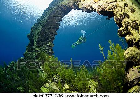 "Scuba diver in the underwater world of the lake Lago Capo d'Acqua, Capistrano, L'Aquila, Italy, Europe" View Large Photo Image Stock Photograph - "Scuba diver in the underwater world of the lake Lago Capo d'Acqua, Capistrano, L'Aquila, Italy, Europe". Fotosearch