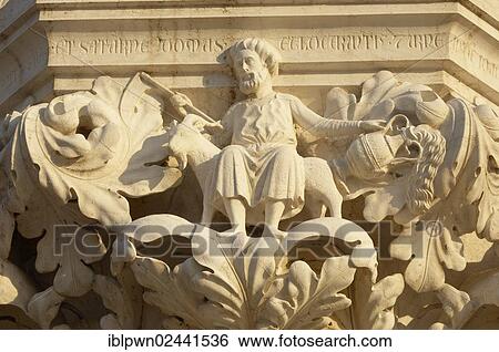 "Sculptural relief on a column, The Doge's Palace, Venice, Italy, Europe" View Large Photo Image Stock Photograph - "Sculptural relief on a column, The Doge's Palace, Venice, Italy, Europe". Fotosearch