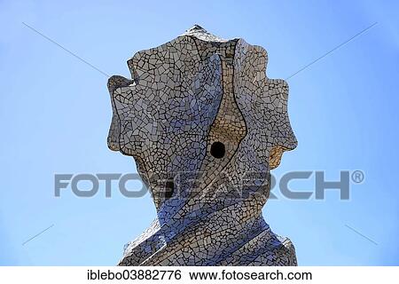 "Sculptural ventilation shaft on the roof of Casa Mila or La Pedrera by Antoni Gaudi, UNESCO World Heritage Site, Passeig de Gracia, Barcelona, ​​Spain" View Large Photo Image Stock Photograph - "Sculptural ventilation shaft on the roof of Casa Mila or La Pedrera by Antoni Gaudi, UNESCO World Heritage Site, Passeig de Gracia, Barcelona, ​​Spain". Fotosearch